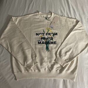 Drole De Monsieur "Le sweatshirt slogan fleur" (XL)